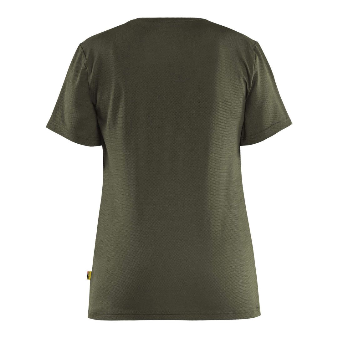 Blaklader 34261126 Ladies UV-protect Lightweight Function T-Shirt Forest Night Rear #colour_forest-night