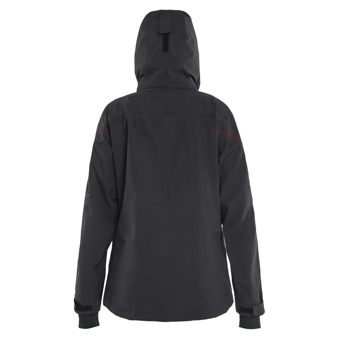 Blaklader 44031917 Ladies Waterproof Stretch Shell Jacket Black/Red Additional 1 #colour_black-red