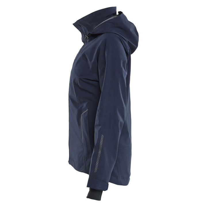 Blaklader 44031917 Ladies Waterproof Stretch Shell Jacket Dark Navy Blue/Black Left #colour_dark-navy-blue-black
