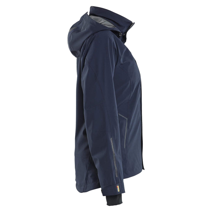 Blaklader 44031917 Ladies Waterproof Stretch Shell Jacket Dark Navy Blue/Black Right #colour_dark-navy-blue-black