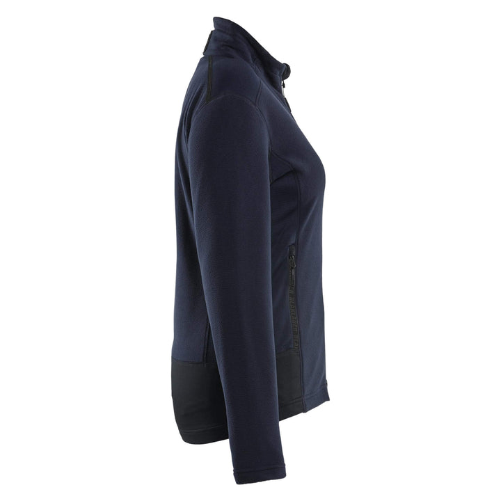 Blaklader 47661010 Ladies Zip Microfleece Jacket Dark Navy Blue/Black Right #colour_dark-navy-blue-black
