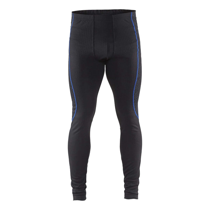 Blaklader 18401707 Light Underwear Moisture-Wicking Baselayer Trousers Black/Cornflower Blue Main #colour_black-cornflower-blue