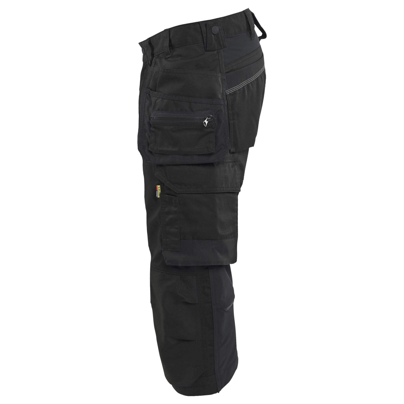 Blaklader 17541832 Lightweight Craftsman Pirate Stretch Shorts Black Left #colour_black