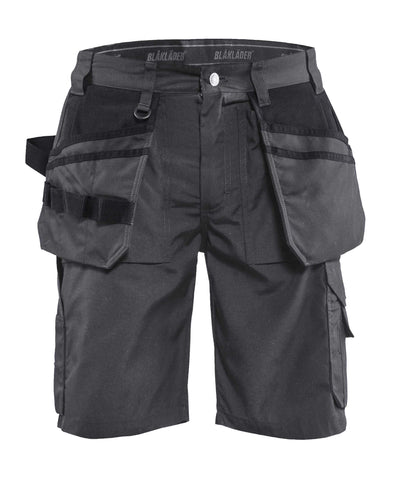 Blaklader 15261845 Lightweight Craftsman Shorts Dark Grey/Black Main #colour_dark-grey-black