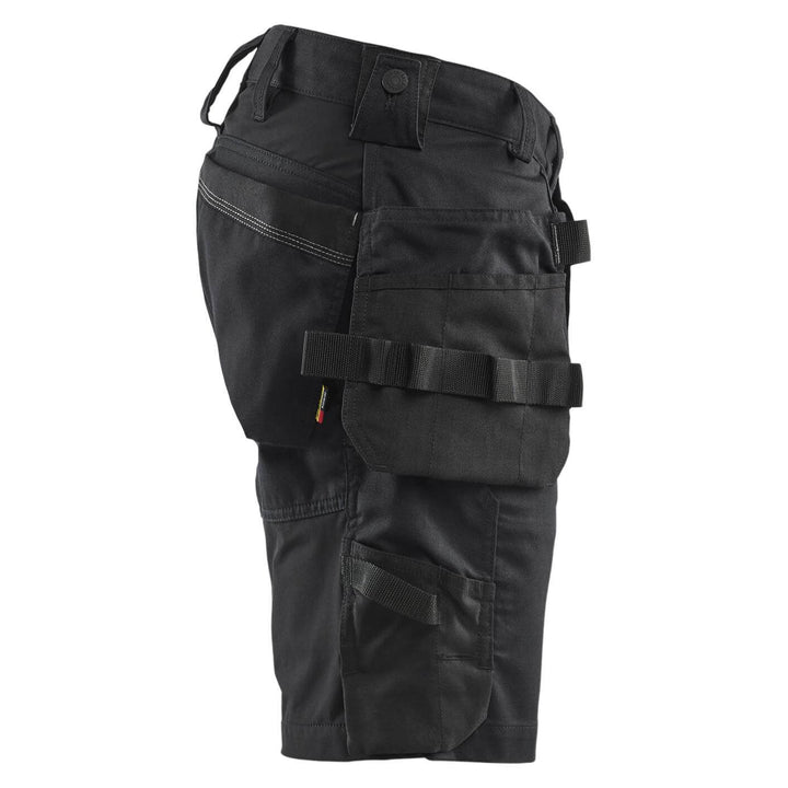 Blaklader 17521832 Lightweight Craftsman Stretch Shorts with Holster Pockets Black Right #colour_black