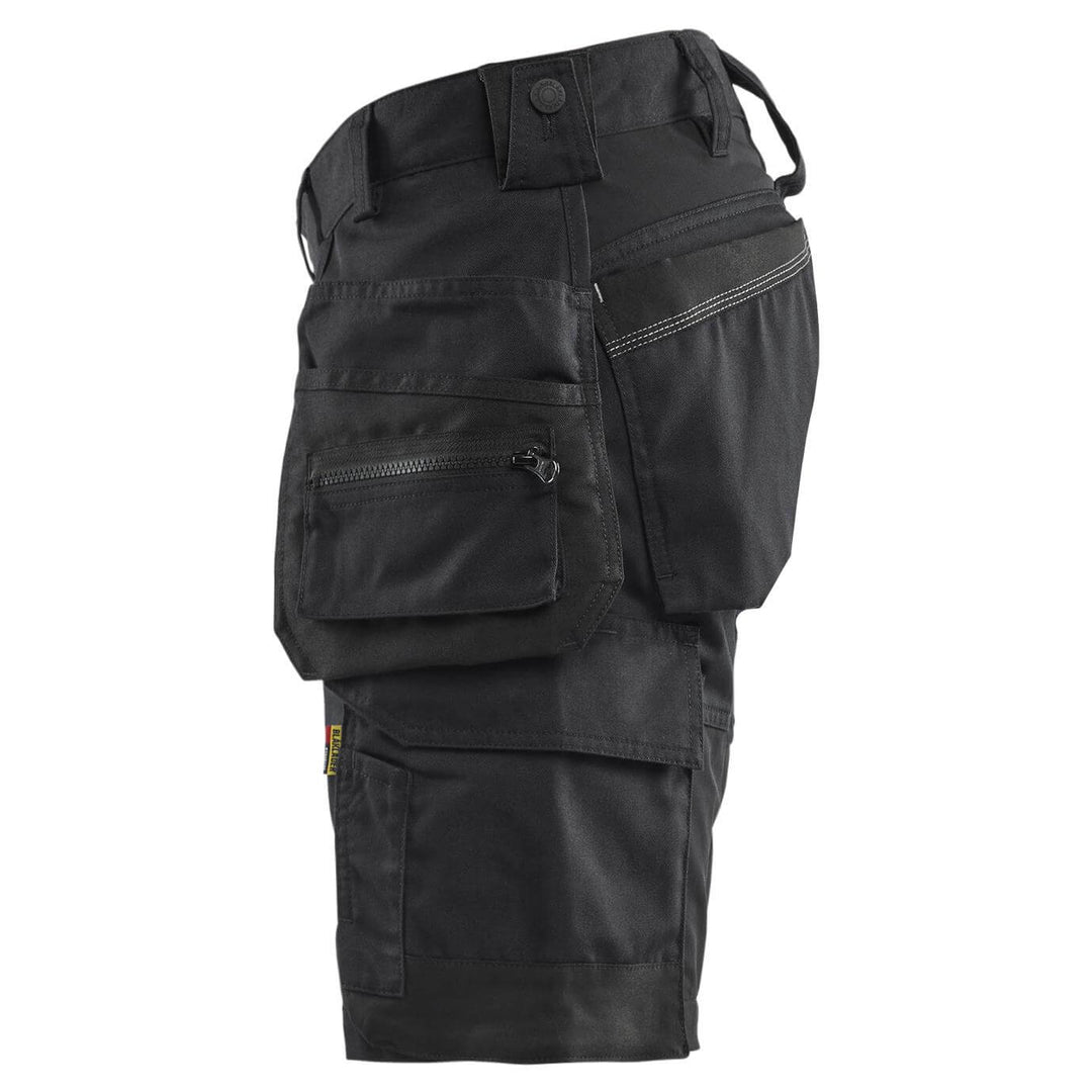 Blaklader 17521832 Lightweight Craftsman Stretch Shorts with Holster Pockets Black Left 