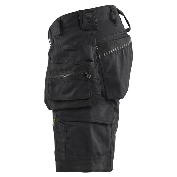 Blaklader 17521832 Lightweight Craftsman Stretch Shorts with Holster Pockets Black Left 