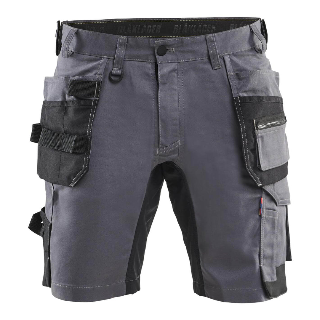 Blaklader 17521832 Lightweight Craftsman Stretch Shorts with Holster Pockets Mid Grey Main 