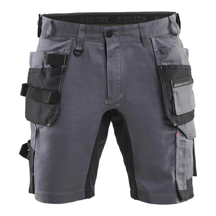 Blaklader 17521832 Lightweight Craftsman Stretch Shorts with Holster Pockets Mid Grey Main 