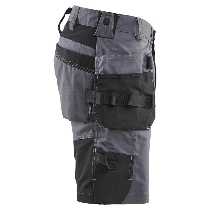 Blaklader 17521832 Lightweight Craftsman Stretch Shorts with Holster Pockets Mid Grey Right 
