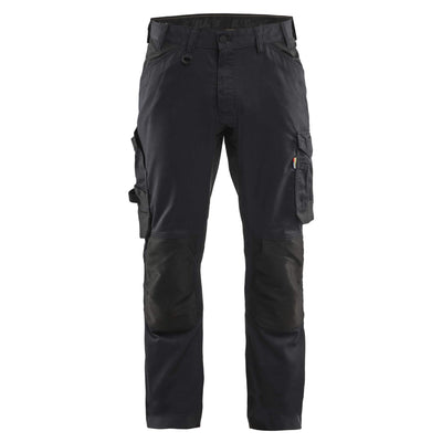 Blaklader 17511832 Lightweight Craftsman Stretch Trousers with Kneepad Pockets Black Main #colour_black