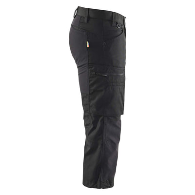 Blaklader 14291845 Lightweight Durable Pirate Trousers With Stretch Black Right #colour_black