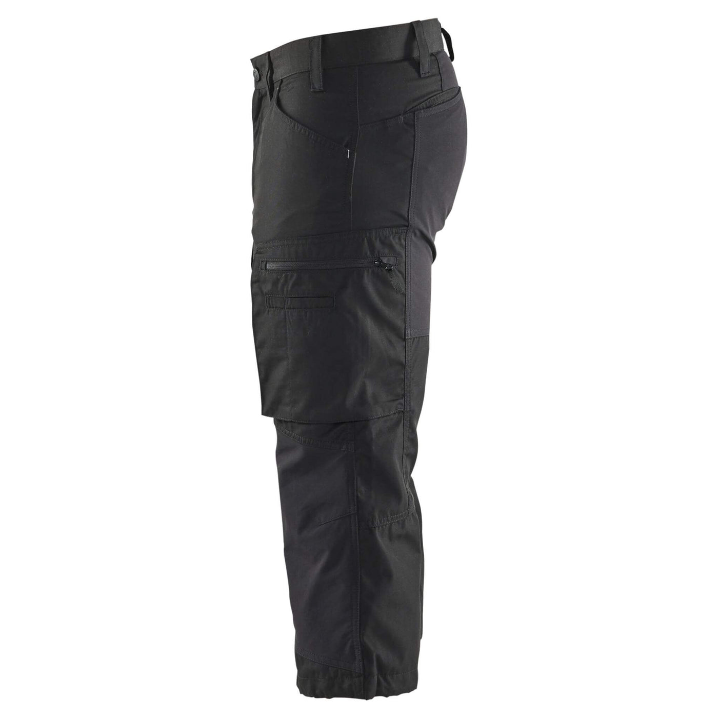 Blaklader 14291845 Lightweight Durable Pirate Trousers With Stretch Black Left #colour_black