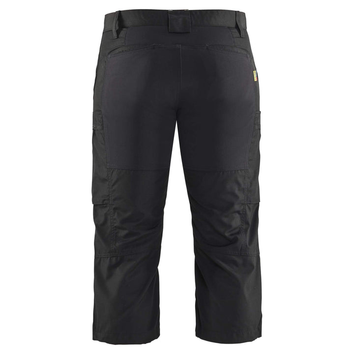 Blaklader 14291845 Lightweight Durable Pirate Trousers With Stretch Black Rear #colour_black