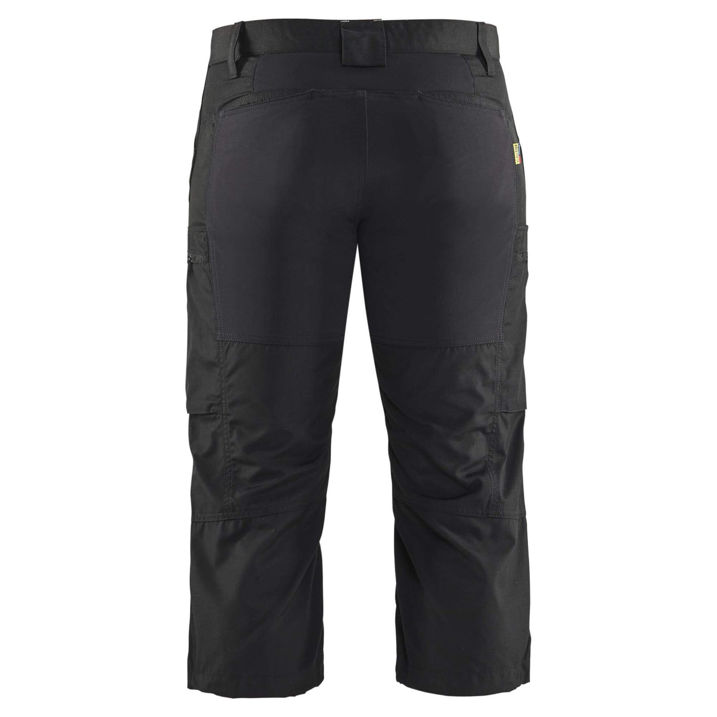 Blaklader 14291845 Lightweight Durable Pirate Trousers With Stretch Black Rear #colour_black