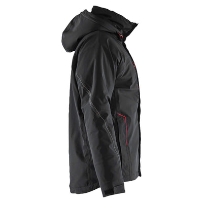 Blaklader 44841917 Lightweight Lined Stretch Winter Jacket Black/Red Right #colour_black-red