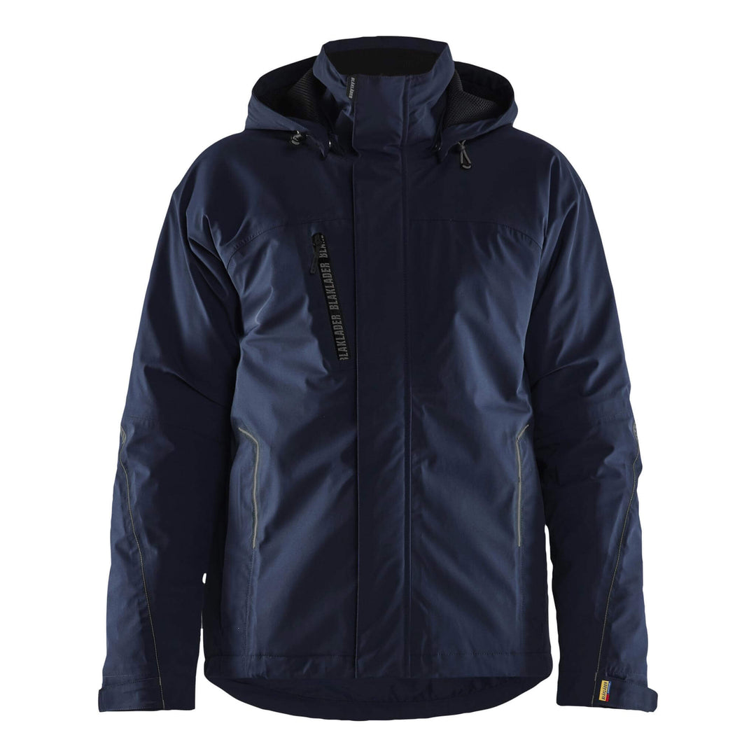 Blaklader 44841917 Lightweight Lined Stretch Winter Jacket Dark Navy Blue/Black Main #colour_dark-navy-blue-black