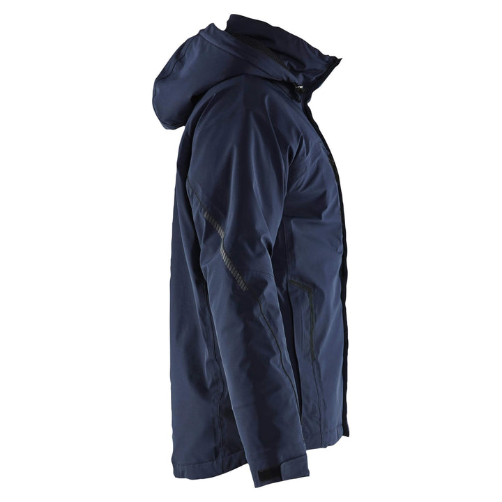 Blaklader 44841917 Lightweight Lined Stretch Winter Jacket Dark Navy Blue/Black Right #colour_dark-navy-blue-black