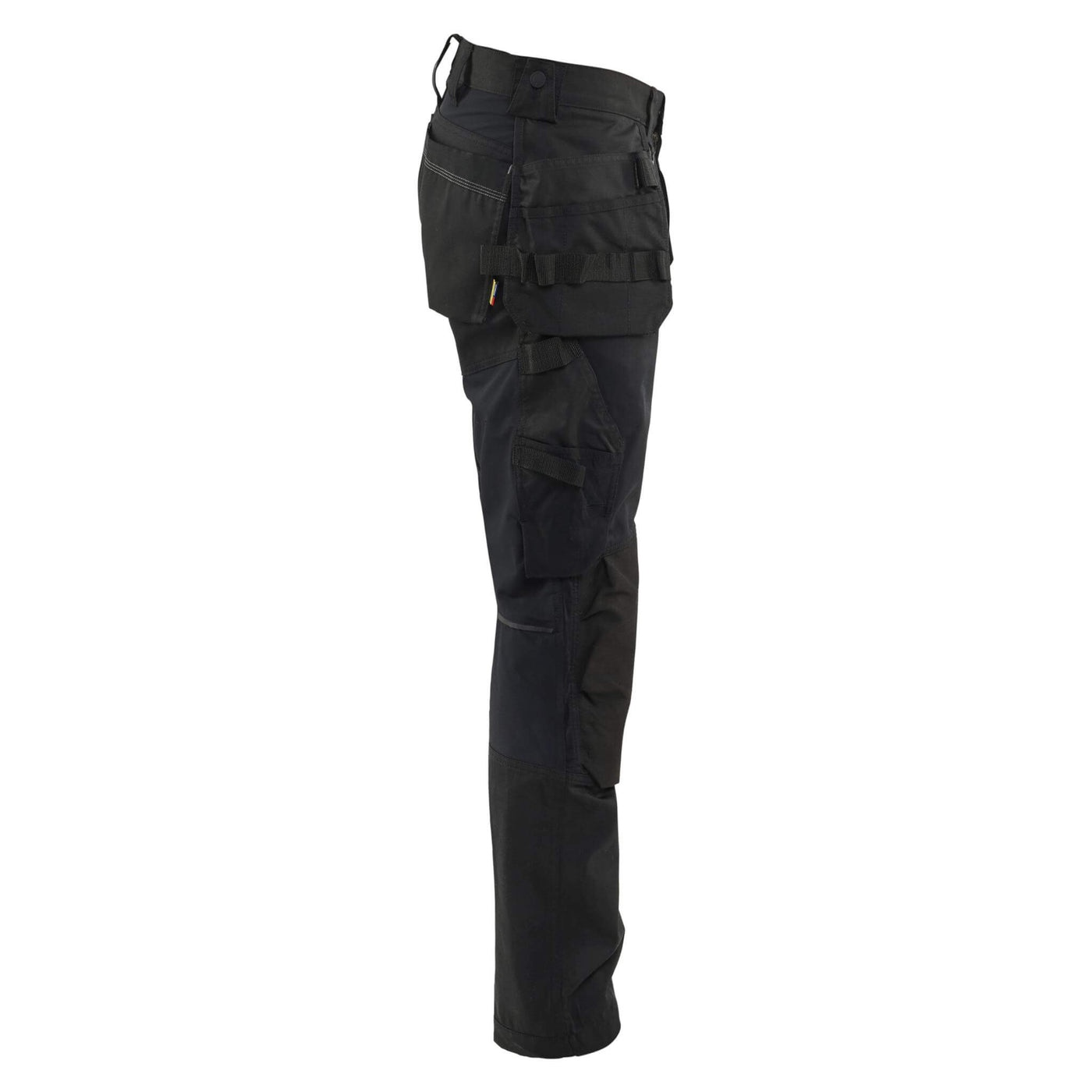 Blaklader 17501832 Lightweight Stretch Craftsman Trousers Black Right #colour_black
