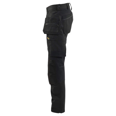 Blaklader 17501832 Lightweight Stretch Craftsman Trousers Black Left #colour_black