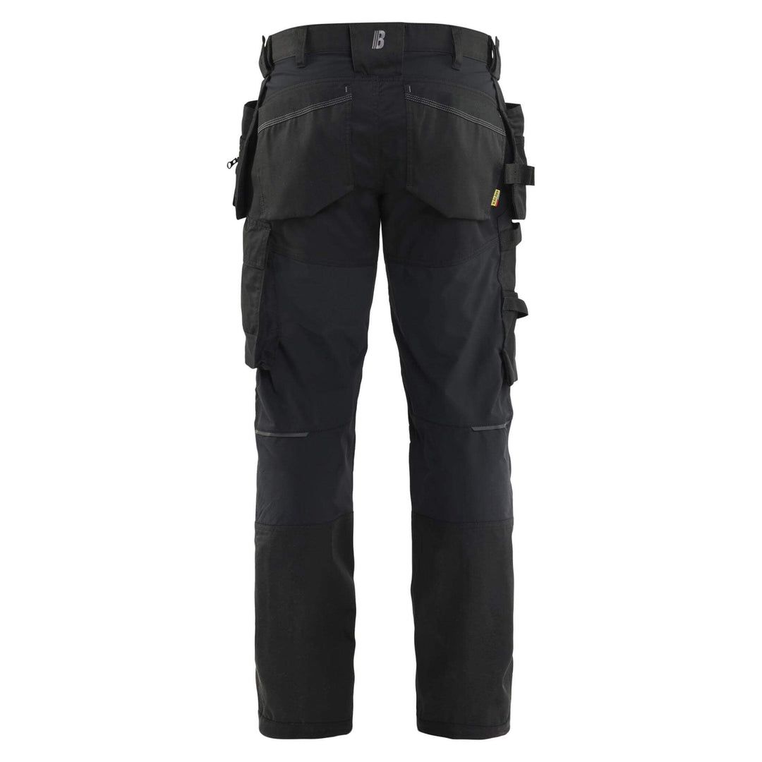 Blaklader 17501832 Lightweight Stretch Craftsman Trousers Black Rear 