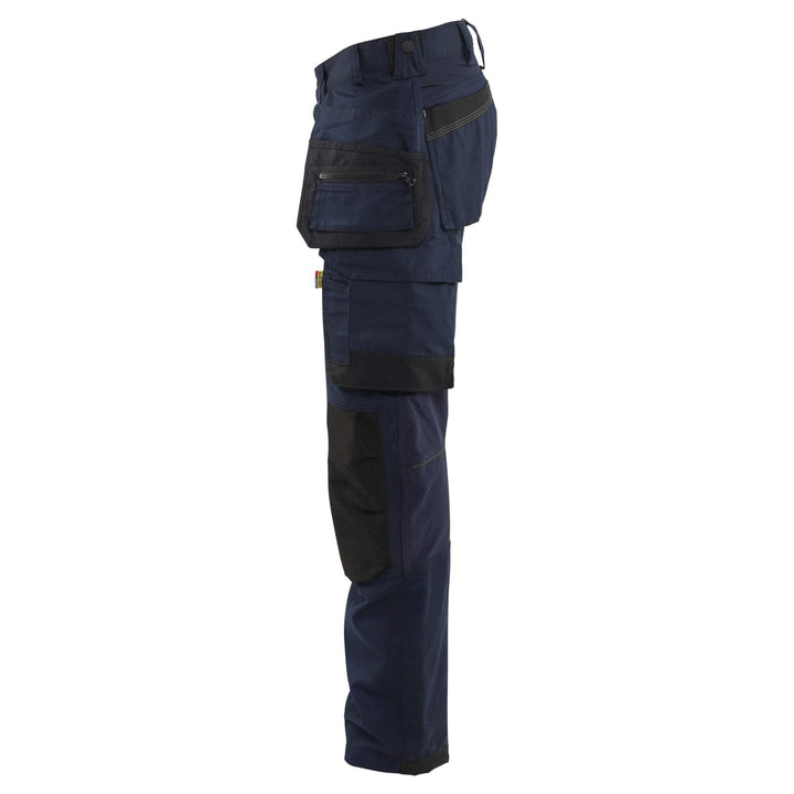 Blaklader 17501832 Lightweight Stretch Craftsman Trousers Dark Navy Blue Left 