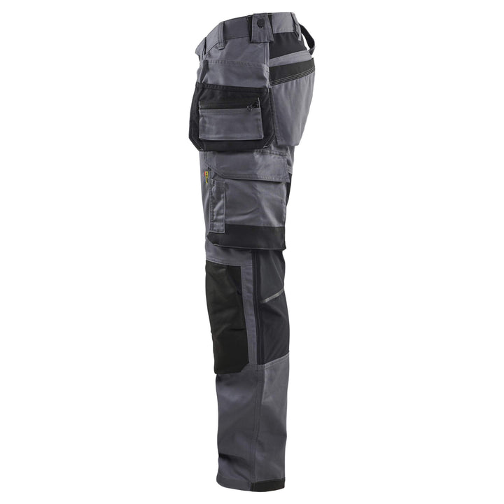 Blaklader 17501832 Lightweight Stretch Craftsman Trousers Mid Grey Left 