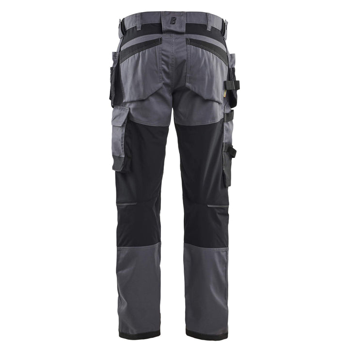 Blaklader 17501832 Lightweight Stretch Craftsman Trousers Mid Grey Rear 