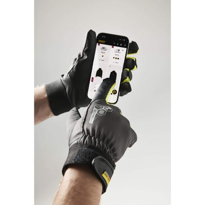 Blaklader 28761404 Lined Touchscreen Waterproof Work Gloves Anthracite Grey Detail 1 #colour_anthracite-grey