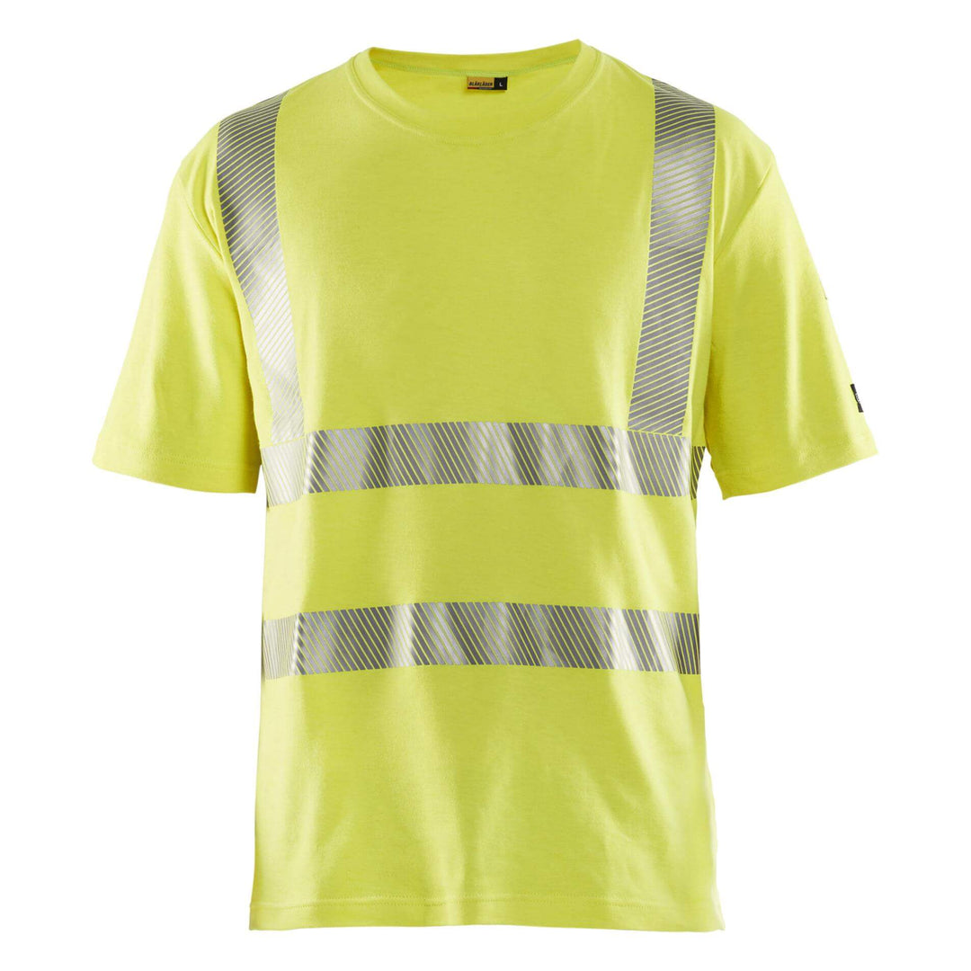 Blaklader 34801737 Multinorm FR Hi Vis T-Shirt Hi-Vis Yellow Main #colour_hi-vis-yellow