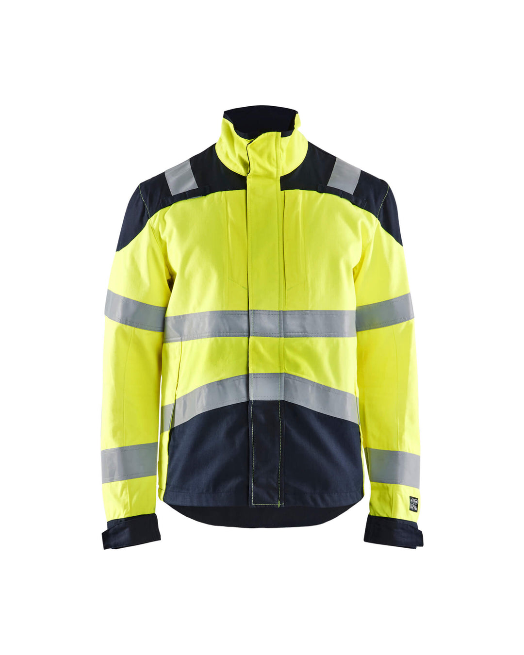 Blaklader 40891512 Multinorm Inherent Jacket Yellow/Navy Blue Main #colour_yellow-navy-blue