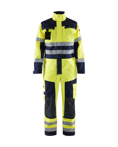 Blaklader 63781514 Multinorm Work Overalls Yellow/Navy Blue Main #colour_yellow-navy-blue