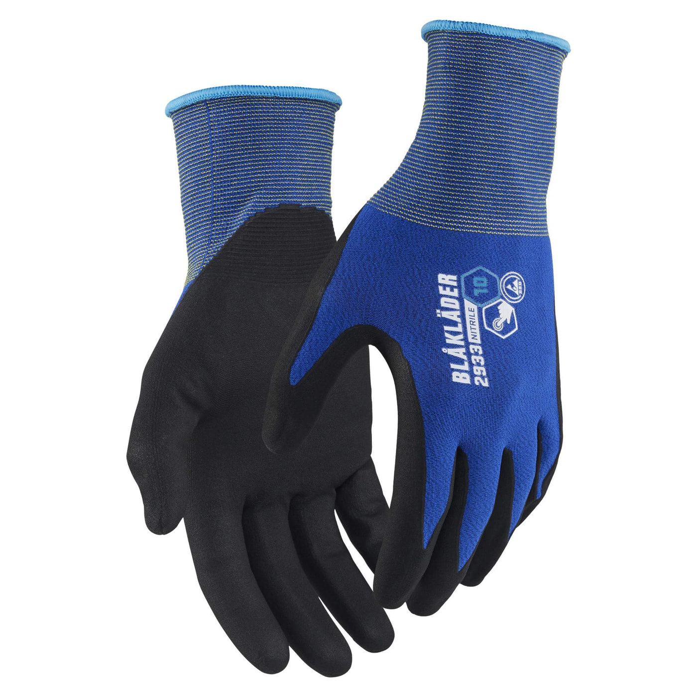 Blaklader 29331406 Nitrile Coated ESD Touchscreen Gloves Cornflower Blue Main #colour_cornflower-blue