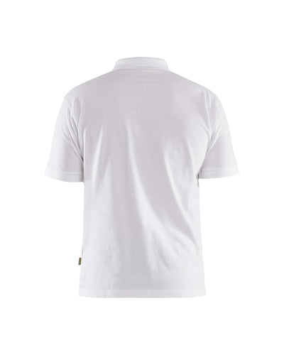 Blaklader 34351035 Polo Shirt White Rear #colour_white