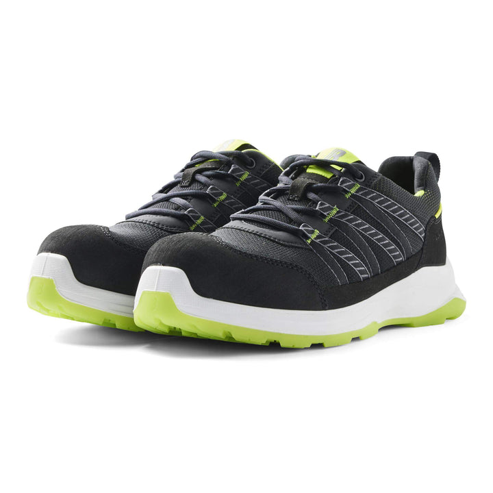 Blaklader 24020000 SPRINTER S1P ESD Composite Toe Cap Trainer Safety Shoes Black/Lime Green Left #colour_black-lime-green