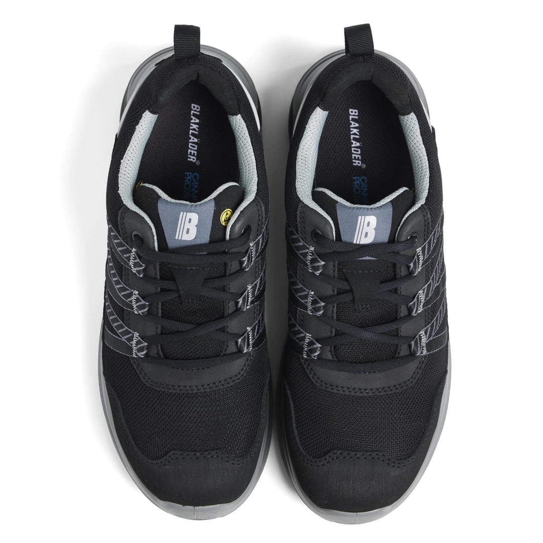 Blaklader 24020000 SPRINTER S1P ESD Composite Toe Cap Trainer Safety Shoes Black/Mid Grey Right #colour_black-mid-grey