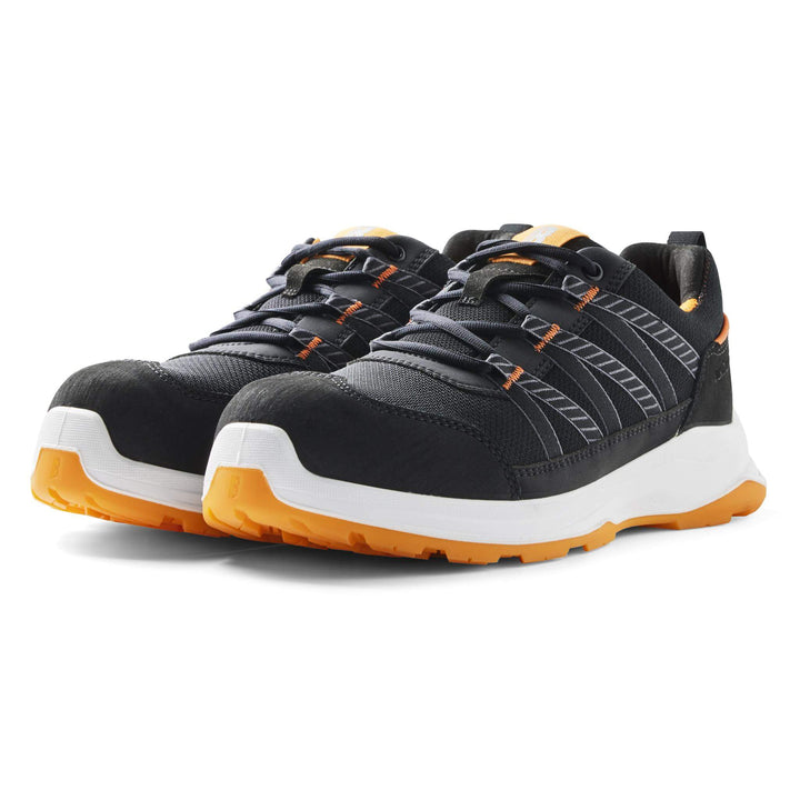 Blaklader 24020000 SPRINTER S1P ESD Composite Toe Cap Trainer Safety Shoes Black/Orange Left #colour_black-orange