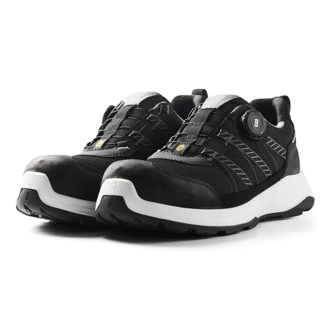 Blaklader 24140000 SPRINTER S1P Lightweight Composite Toe Cap Trainer Safety Shoes Black Left #colour_black