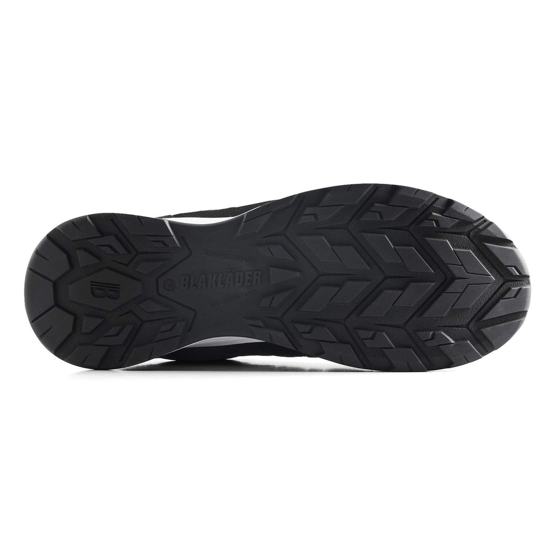 Blaklader 24140000 SPRINTER S1P Lightweight Composite Toe Cap Trainer Safety Shoes Black Rear #colour_black