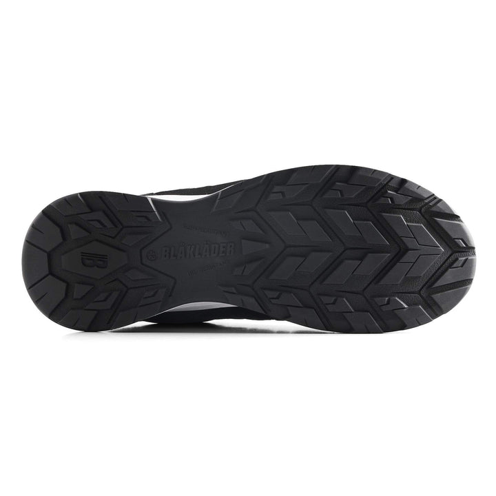Blaklader 24140000 SPRINTER S1P Lightweight Composite Toe Cap Trainer Safety Shoes Black Rear #colour_black