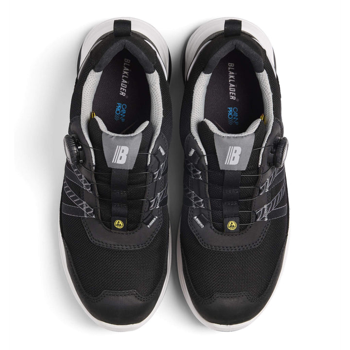 Blaklader 24140000 SPRINTER S1P Lightweight Composite Toe Cap Trainer Safety Shoes Black Right #colour_black