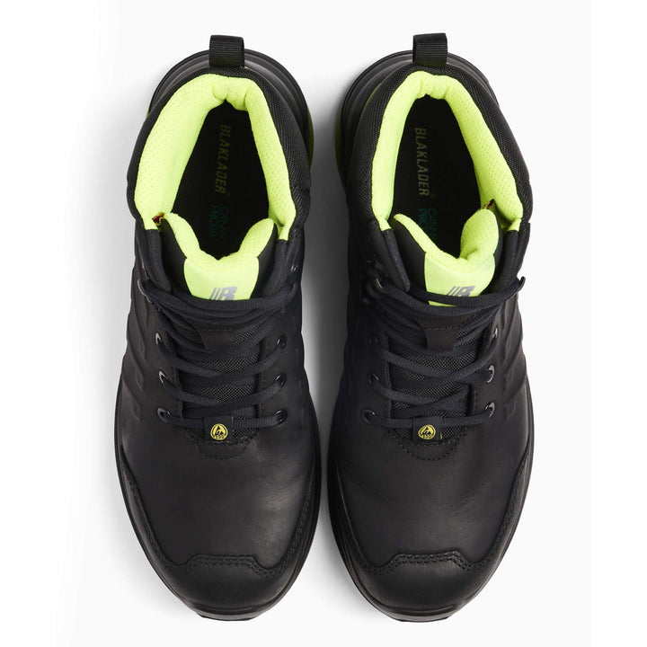 Blaklader 24130000 SPRINTER S3S Composite Toe Cap Safety Boots Black/Lime Green Right #colour_black-lime-green