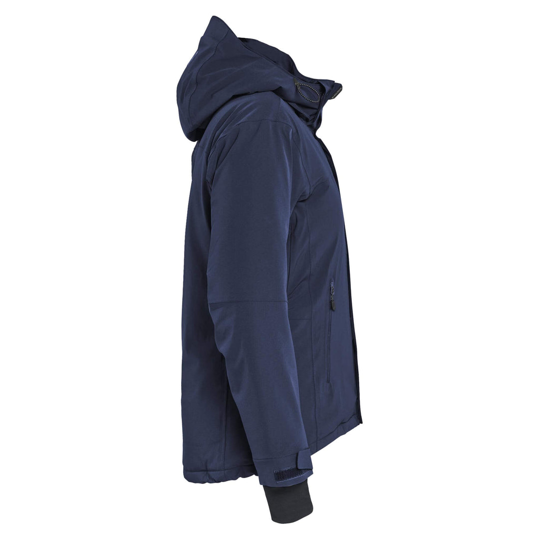 Blaklader 47071917 STRIKER Ladies Stretch Insulated Waterproof Winter Jacket Dark Navy Blue Right #colour_dark-navy-blue