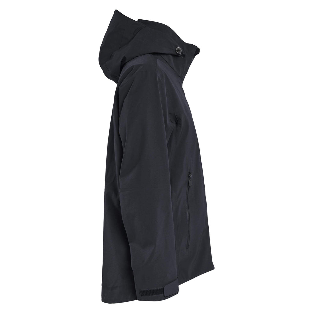 Blaklader 47081916 STRIKER Ladies Waterproof Hooded Stretch Shell Jacket Black Right #colour_black