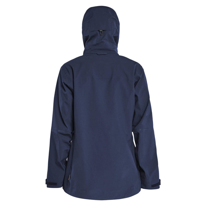 Blaklader 47081916 STRIKER Ladies Waterproof Hooded Stretch Shell Jacket Dark Navy Blue Additional 1 #colour_dark-navy-blue