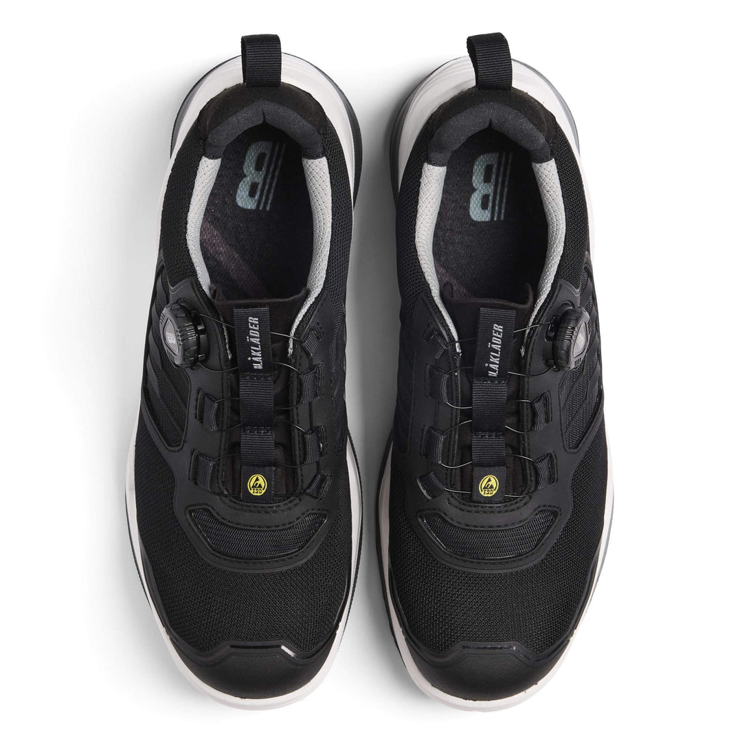 Blaklader 24870000 STRIKER S1P Lightweight Safety Shoes Black/Mid Grey Right #colour_black-mid-grey