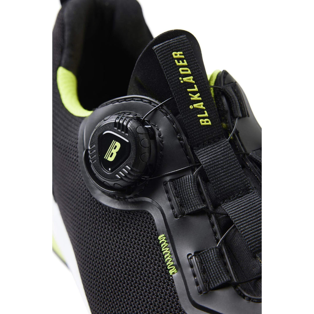 Blaklader 24860000 STRIKER S3 Lightweight ESD Freelock Safety Shoes Black/Lime Green Detail 2 #colour_black-lime-green