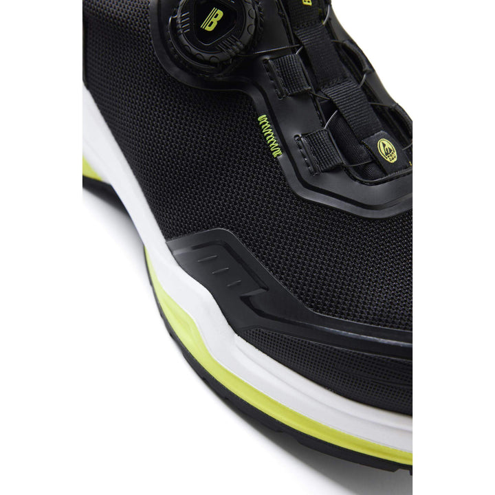 Blaklader 24860000 STRIKER S3 Lightweight ESD Freelock Safety Shoes Black/Lime Green Detail 1 #colour_black-lime-green