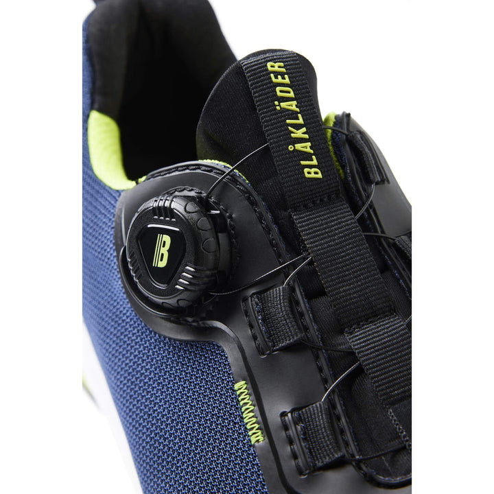 Blaklader 24860000 STRIKER S3 Lightweight ESD Freelock Safety Shoes Dark Navy/Lime Green Detail 2 #colour_dark-navy-lime-green