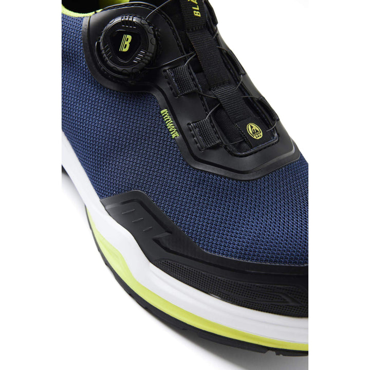 Blaklader 24860000 STRIKER S3 Lightweight ESD Freelock Safety Shoes Dark Navy/Lime Green Detail 3 #colour_dark-navy-lime-green